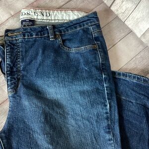 Lands' End Women's Boot Cut Jeans - Dark Blue